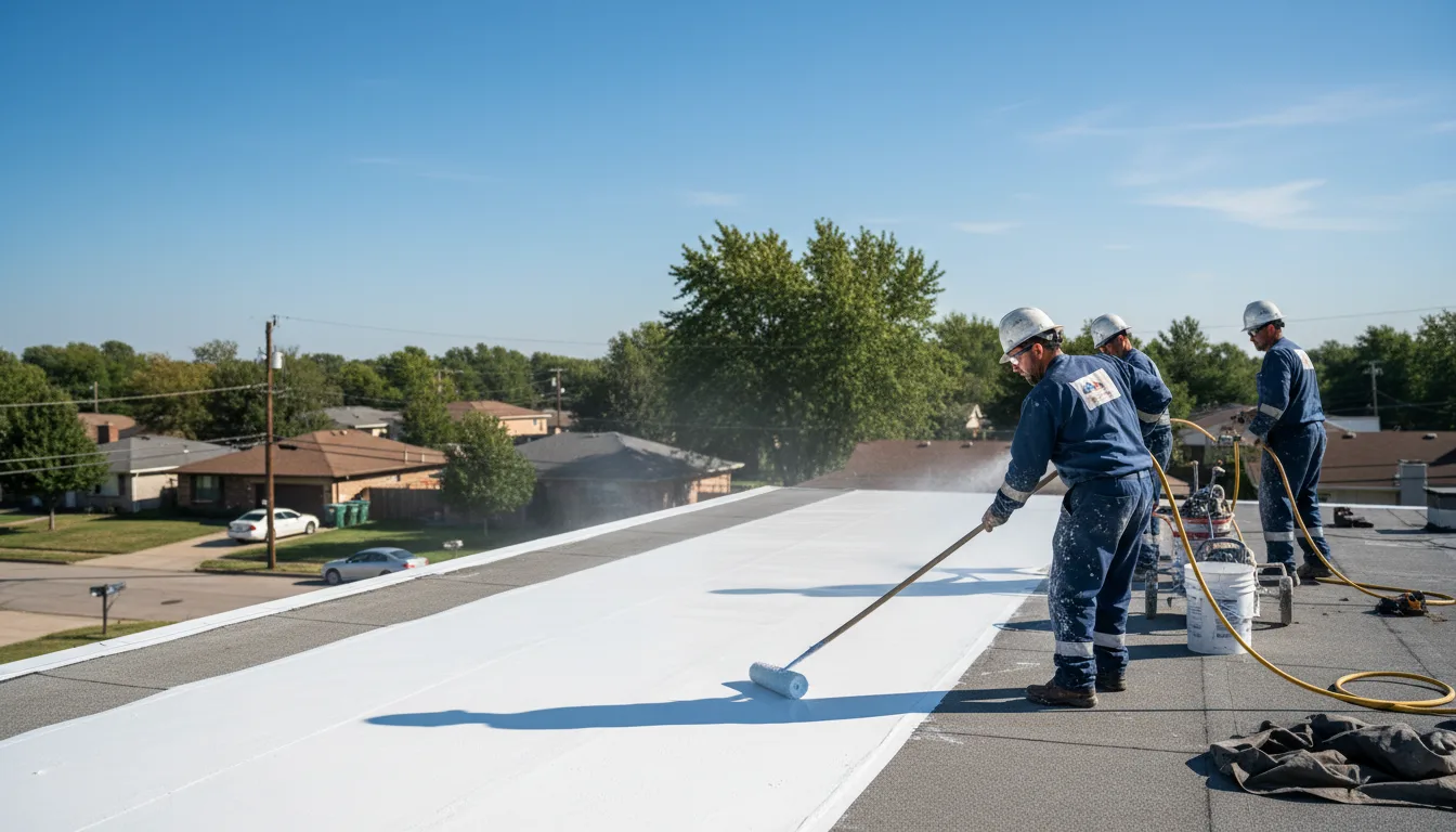 Commercial roof coating in Summit Argo, IL near me